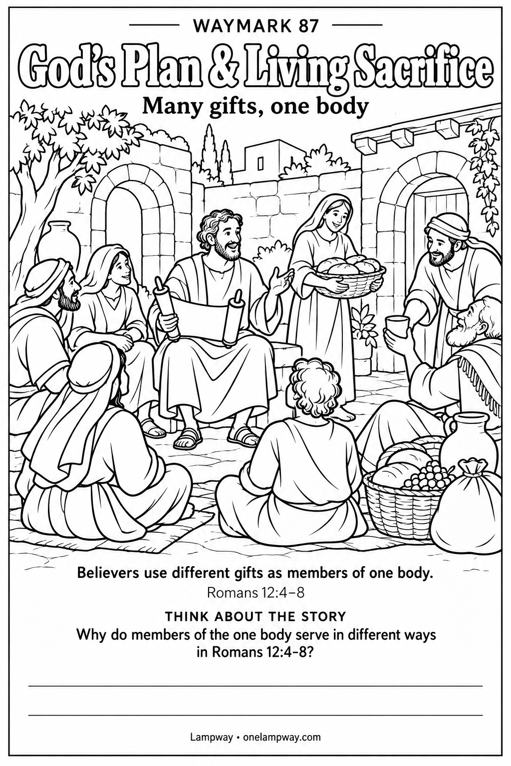Believers use different gifts as members of one body. Romans 12:4-8. Why do members of the one body serve in different ways in Romans 12:4-8?