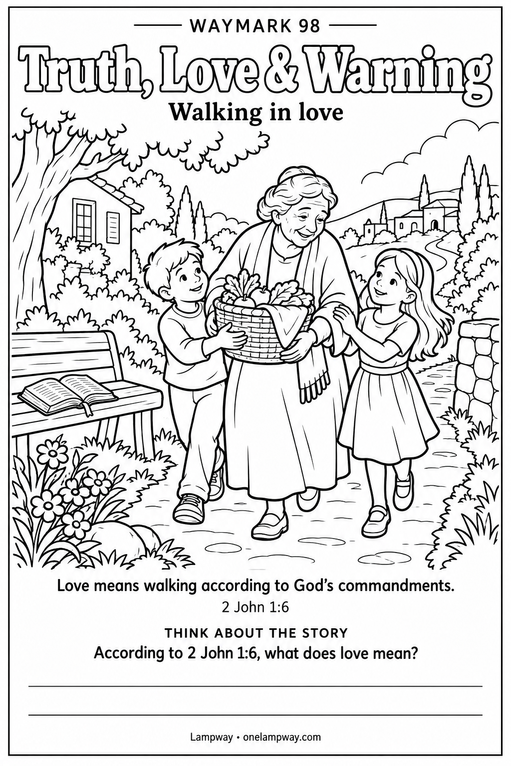 Love means walking according to God’s commandments. 2 John 1:6. According to 2 John 1:6, what does love mean?
